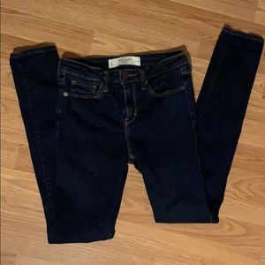 Abercrombie & Fitch high rise straight leg jeans